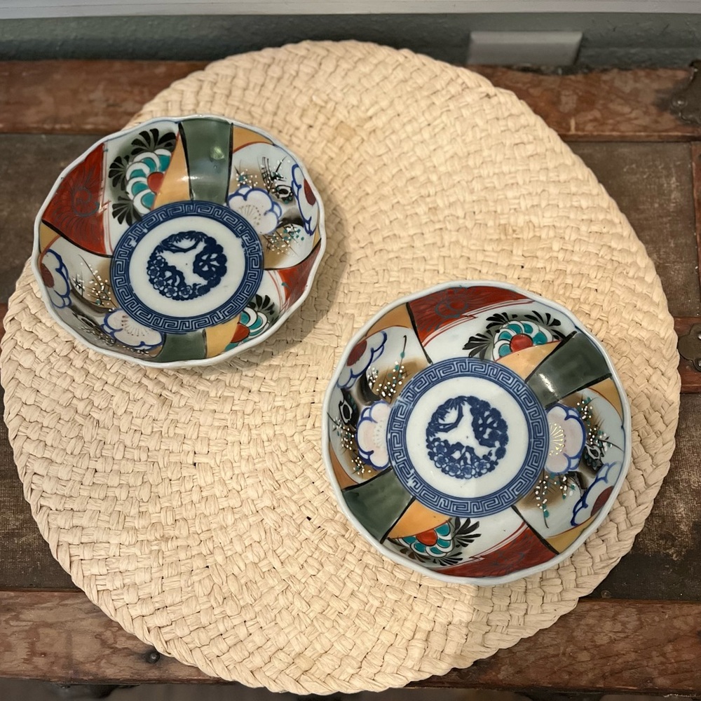 2 Vintage Japanese Porcelain Bowls